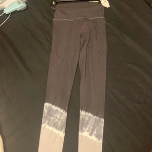 Aerie tie dye leggings gray/blue/white